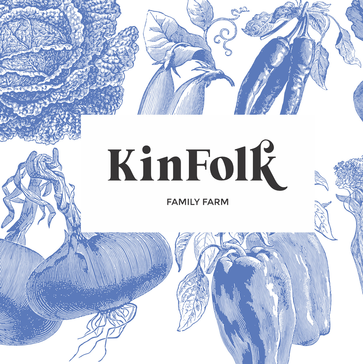 KinFolk Family Farm, Oklahoma City, Wheeler District, Logo Design, Graphic Design, Creative Vega, Branding